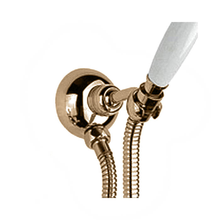 Nicolazzi Держатель душевой ручного душа, с подводом воды 1/2", цвет:  BRONZED PLATED