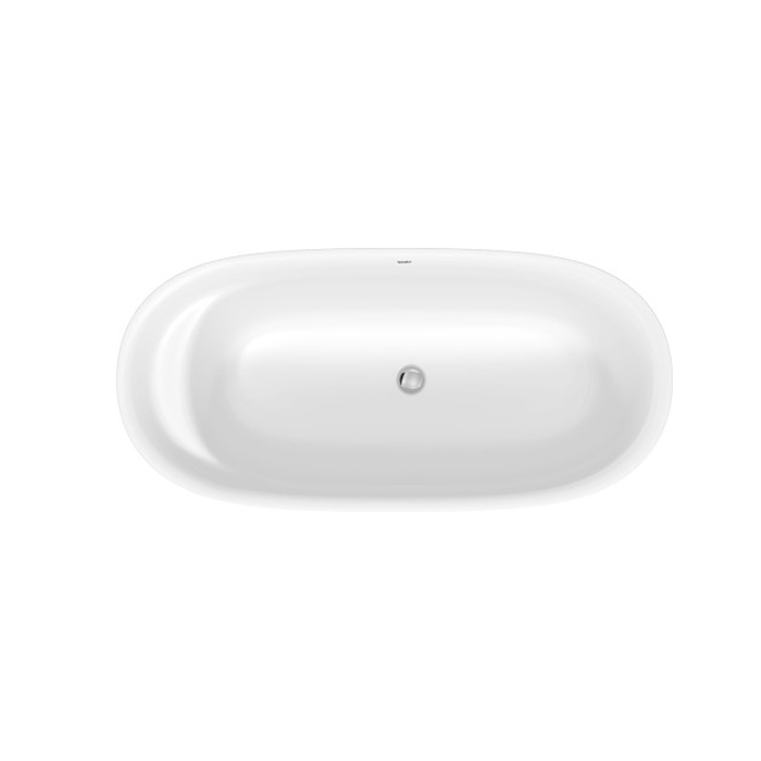 Duravit Cape Cod Ванна 1650x780х630 мм., отдельностоящая, с  бесшовной панелью и ножками, с специальным сливом-переливом, DuraSolid® A, цвет: белый