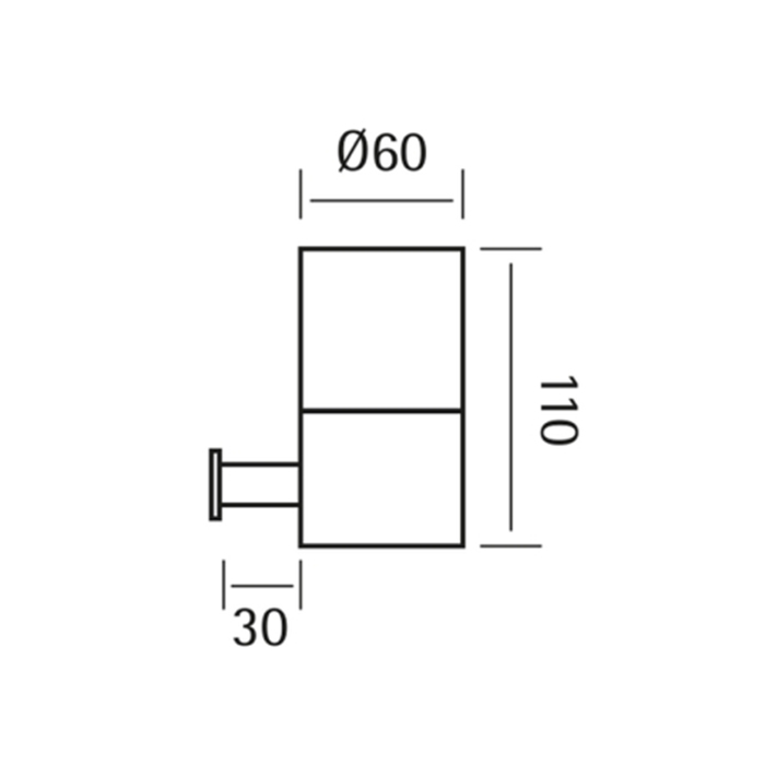 Cisal Xion Стакан подвесной, цвет: матовое стекло/нержавеющая сталь