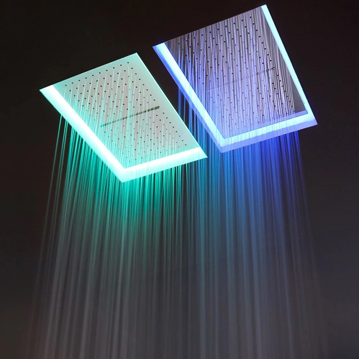 Antonio Lupi Meteo  Встраиваемый верхний душ  52x35x11см, с LED подсветкой, цвет: белый
