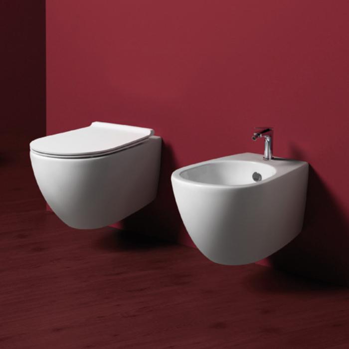 Simas Vignoni биде подвесное 56x36.5см, с 1 отв., цвет: белый матовый