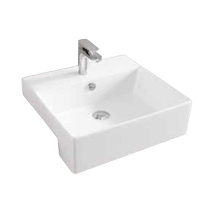 Artceram QUADRO Semincasso Раковина 50x48 см, 1 отв., цвет: белый