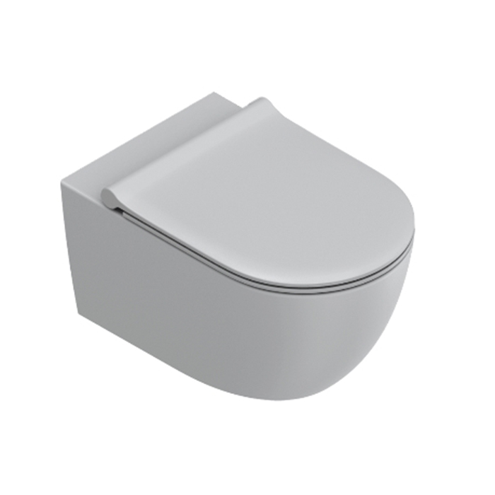 Catalano Sfera Унитаз подвесной 55х35см, безободковый, смыв Tornado, покрытие Twinglaze+, цвет: Cemento Satinato