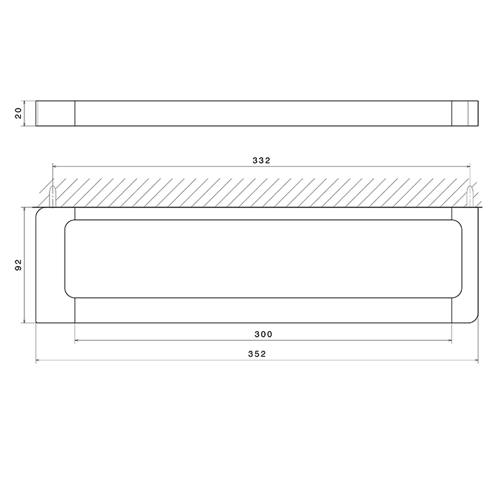 Newform Accessori quadri Полотенцедержатель 30см, цвет: хром