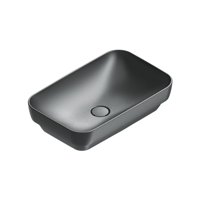 Catalano Green Раковина 60x38см, встраиваемая, без отв., цвет: черный матовый
