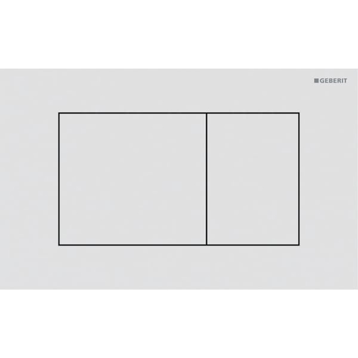 Geberit Sigma40 Клавиша для двойного смыва, квадратная: Белый матовый