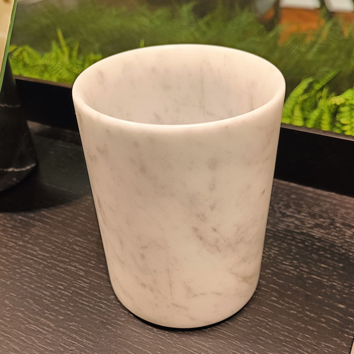 Agape Complementi Стакан настольный d10хh13 см, из натурального мрамора, цвет: bianco di Carrara
