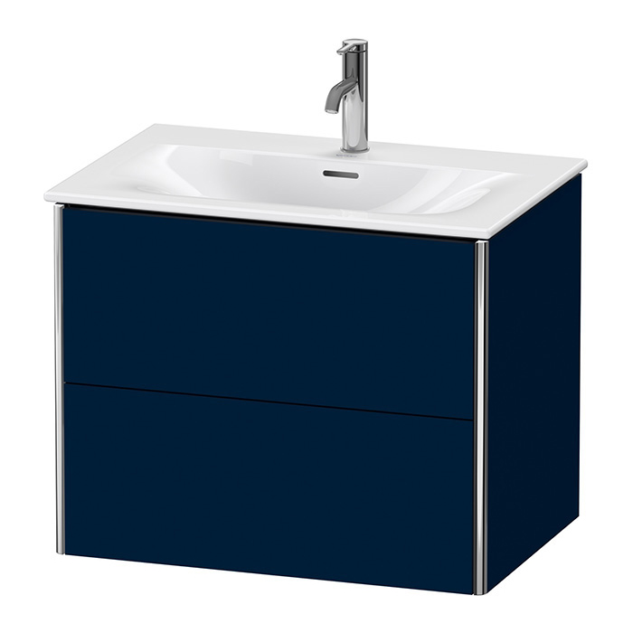 Duravit XSquare Тумба с раковиной 71x47.8х56см., подвесная, 2 яшика, цвет: Night Blue SaM