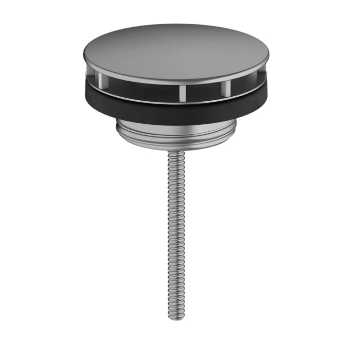 Hansgrohe Слив для раковины, незапираемый, шлифованный черный хром