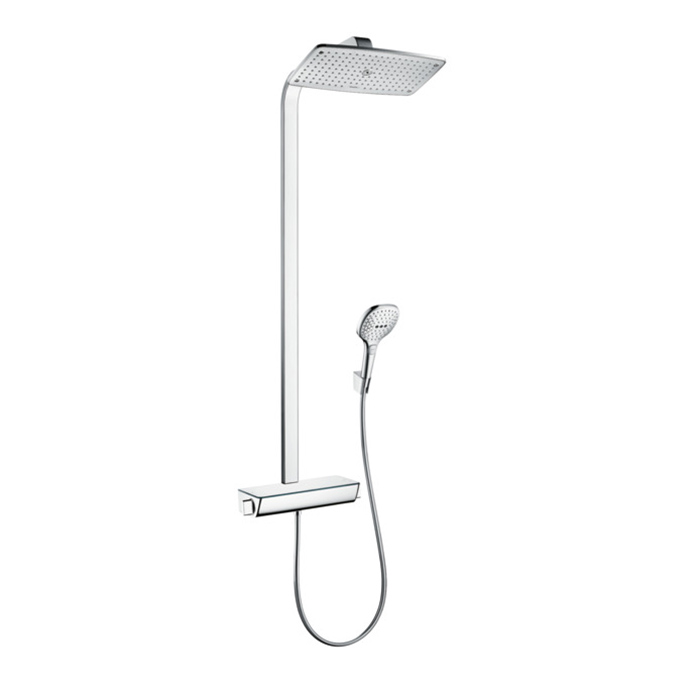 Hansgrohe Raindance Select 360 Showerpipe Душевая система, с верхним душем 36х19см, термостатический смеситель , с ручным душем, цвет: хром