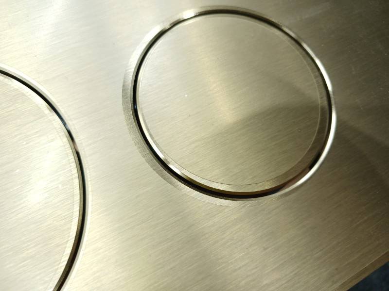 Geberit Sigma40 Клавиша для двойного смыва, круглая: Латунь