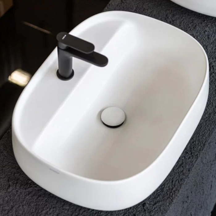 Artceram Whisky 60 Раковина накладная 60х45см., с 1 отв., покрытие saniglaze, цвет: белый