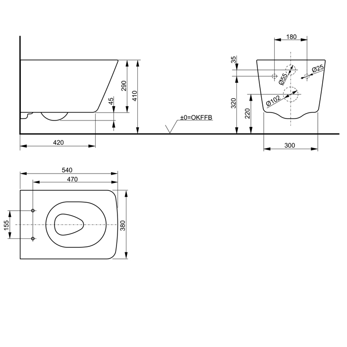 TOTO SP Унитаз подвесной безободковый 38x54x33.5см, с сиденьем, цвет: белый