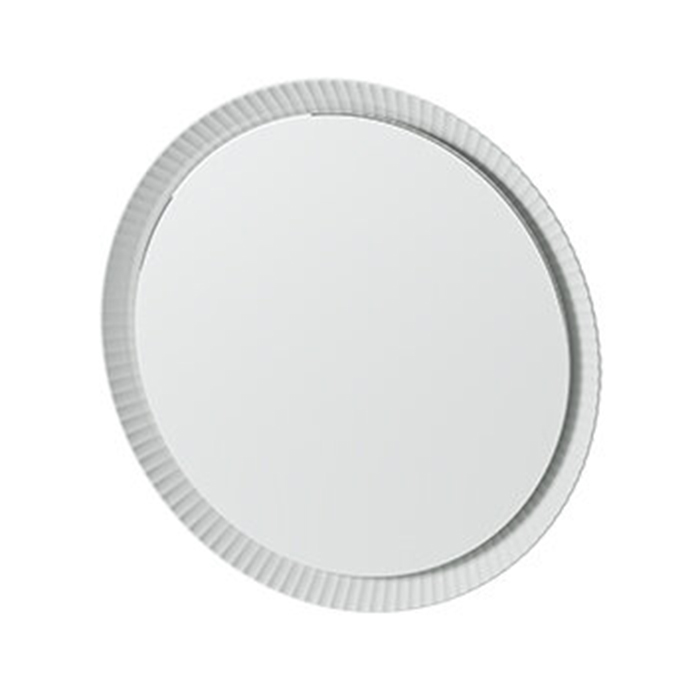 Artceram Зеркало Lord Ø76 см в керамической раме с LED-подсветкой и сенсорным выключателем, цвет: белый глянцевый