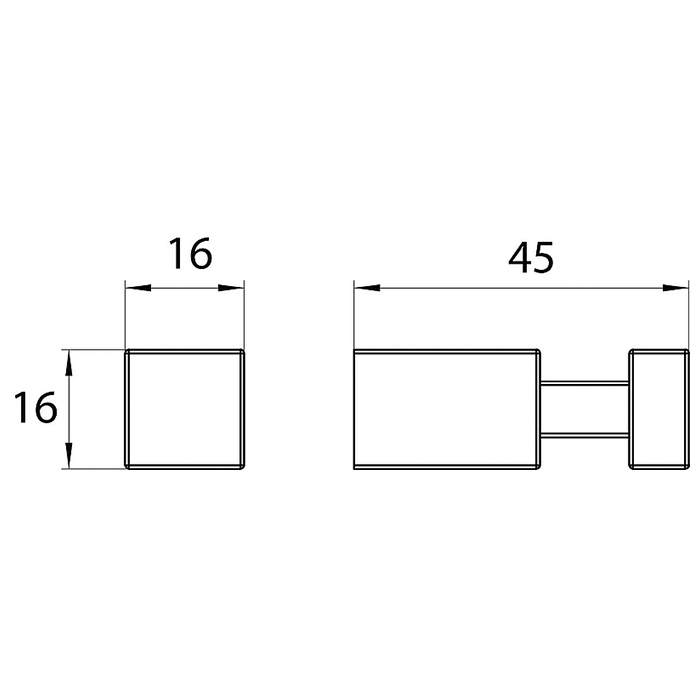 Emco Cue Крючок, цвет: хром
