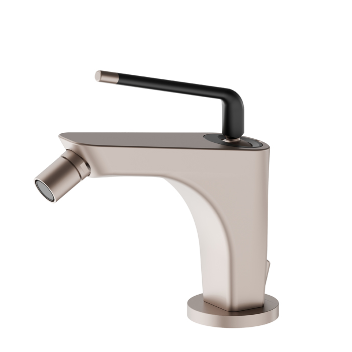 Newform O'Rama Смеситель для биде, 1 отв., с донным клапаном, цвет: copper glossy