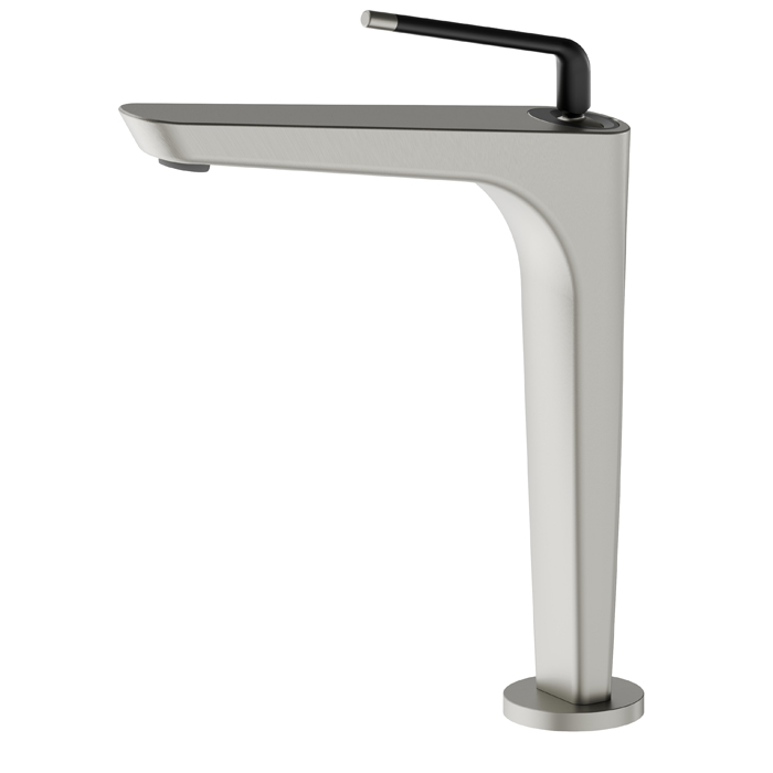 Newform O'Rama Смеситель для раковины, 1 отв., высокий, цвет: titanium satin