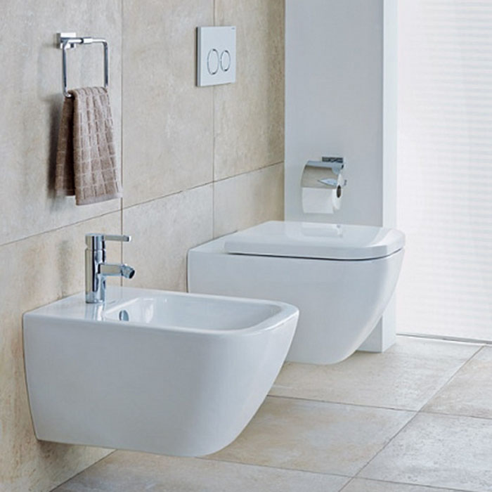 Duravit Happy D.2 Унитаз подвесной 36.5х54см., с вертикальным смывом, вкл. крепление Durafix, с покрытием WonderGliss, цвет: белый 