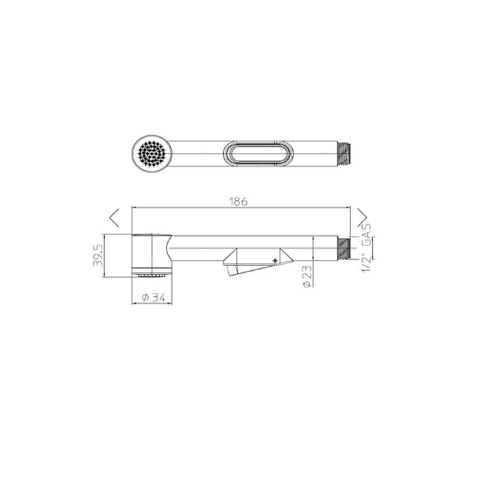 Bossini Macan Ручной душ Ø34mm, цвет: хром