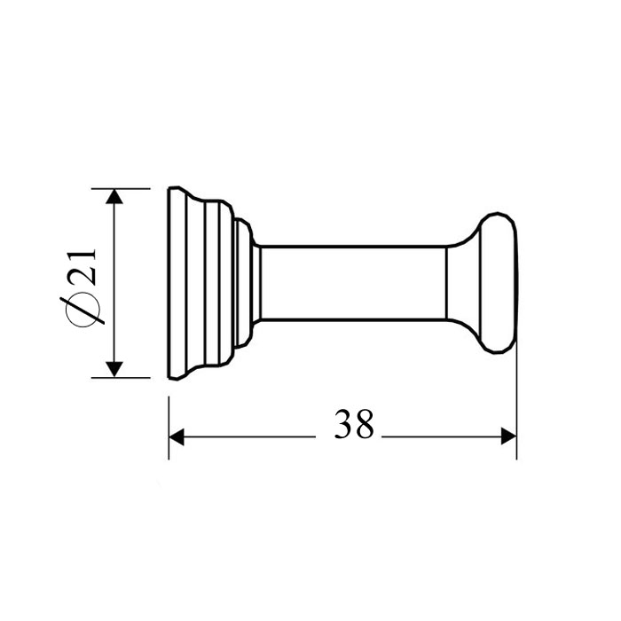 Axor Montreux ​Крючок ​одинарный, подвесной, цвет: полированное золото
