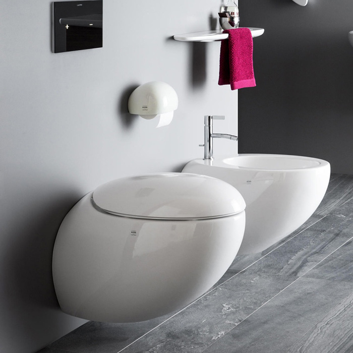 Laufen Alessi One Унитаз подвесной 58х39см, безободковый, покрытие LLC, цвет: белый матовый