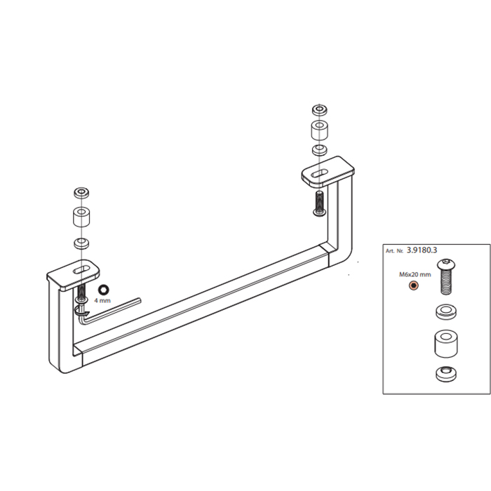 Laufen Palomba Полотенцедержатель 76см (для раковины 814804), цвет: хром