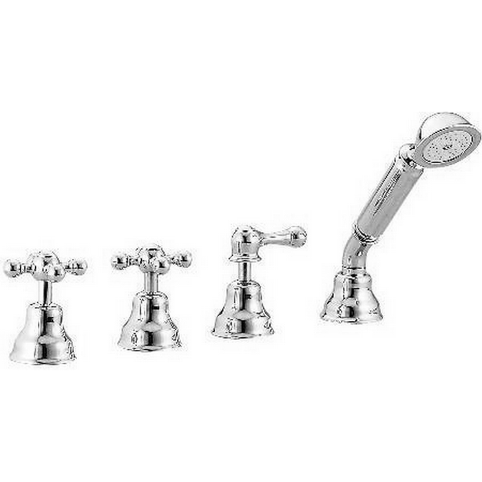 CISAL Arcana Ceramic Смеситель на борт ванны на 4 отверстия, без излива, цвет: хром