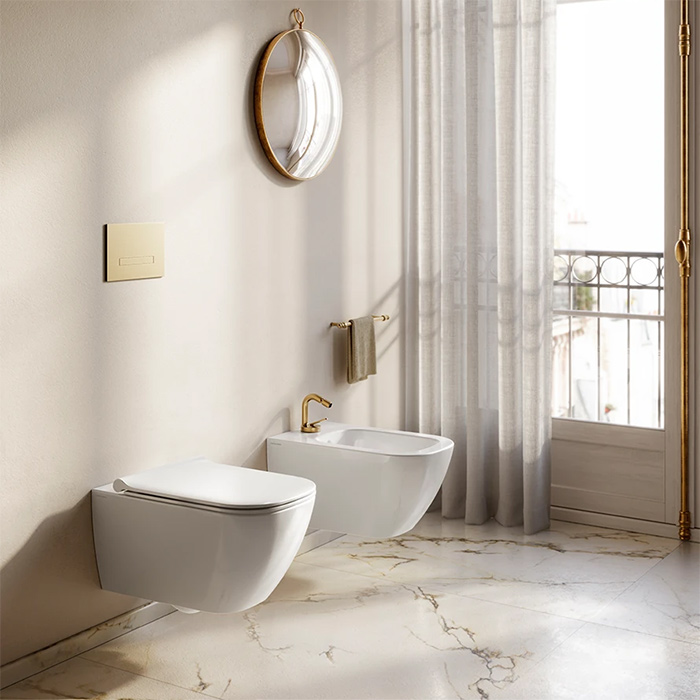 Catalano Elice Унитаз подвесной 54x36, безободковый, смыв Tornado, покрытие Cataglaze+, цвет: белый глянцевый 