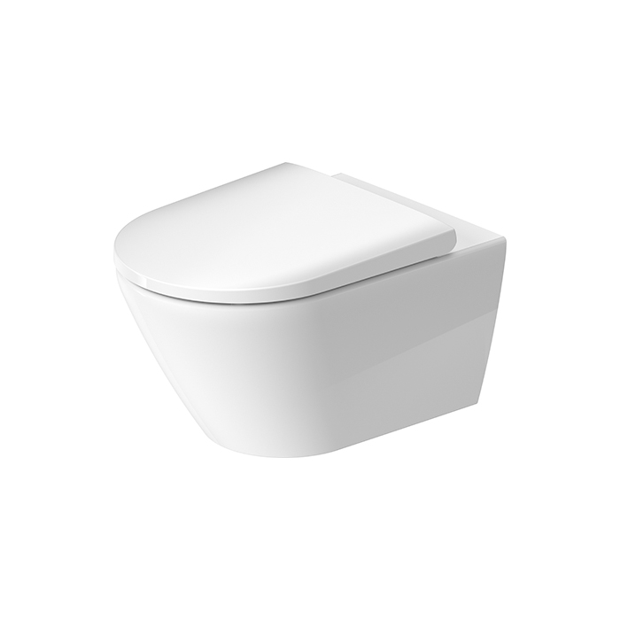 Duravit D-Neo Унитаз подвесной 37х54 см, безободковый, WonderGliss, цвет: белый