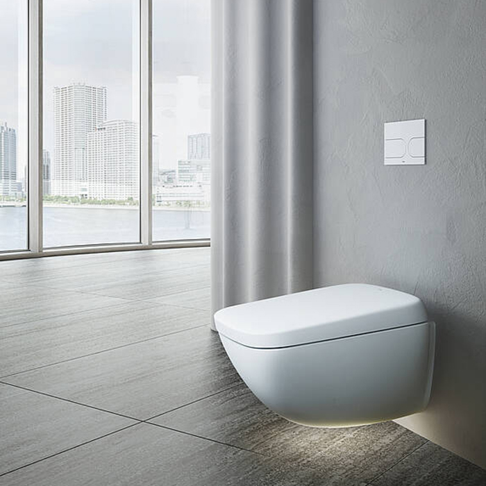 TOTO Neorest WX1 Комплект: Унитаз подвесной 66x45см, сиденье, инсталяция, клавиша смыва, Cefiontect, Rimless, цвет: белый матовый