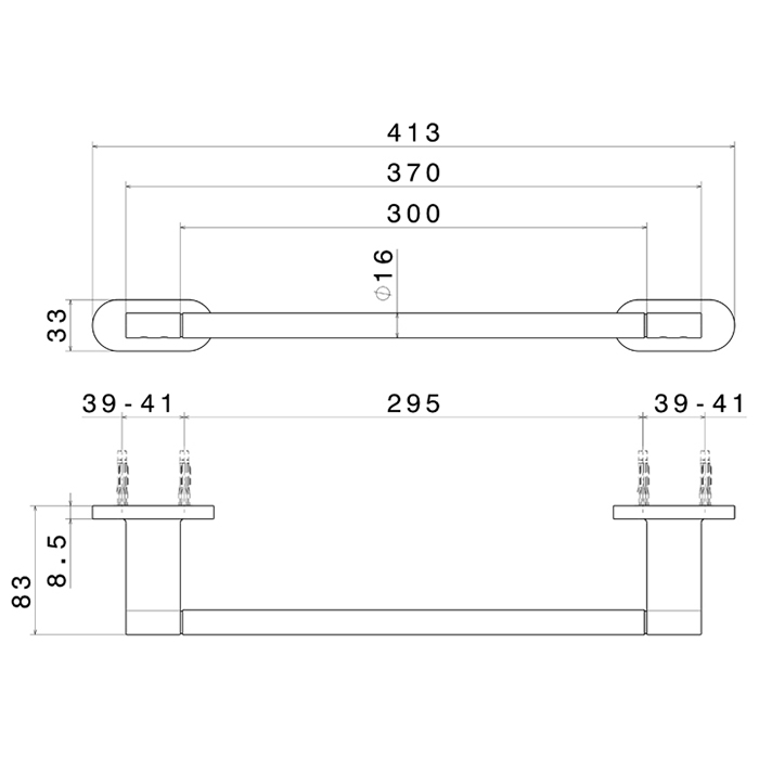 Newform Accessori tondi Полотенцедержатель 30см, цвет: gold satin