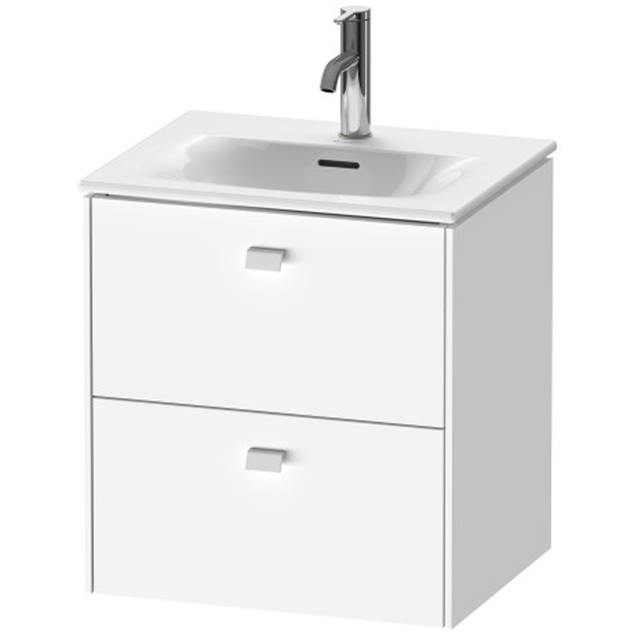 Duravit Brioso База подвесная 52x41.9x55.5см с раковиной, 2 ящика, цвет: глянцевый белый