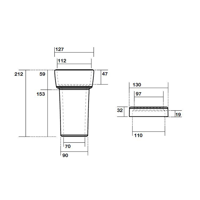 Kerasan Керамический отвод для моноблока и напольного унитаза, слив в стену,  с декоративным кольцом,(без резиновых манжет), цвет: белый