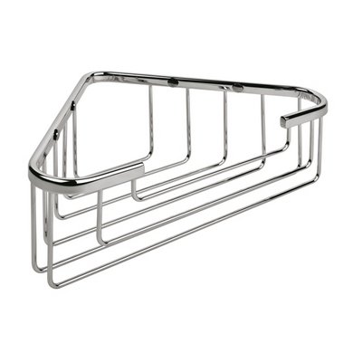 Colombo Basic Угловая металлическая полочка 24.5x15x8см, цвет: хром
