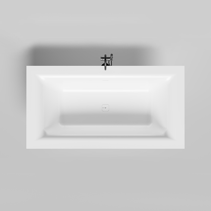 Salini Ariosa Axis Ванна 210х100х65см., встраиваемая, S-Sense, с донным клапаном "Click-Clack", сифоном, слив-переливом, ножками, цвет: белый глянцевый