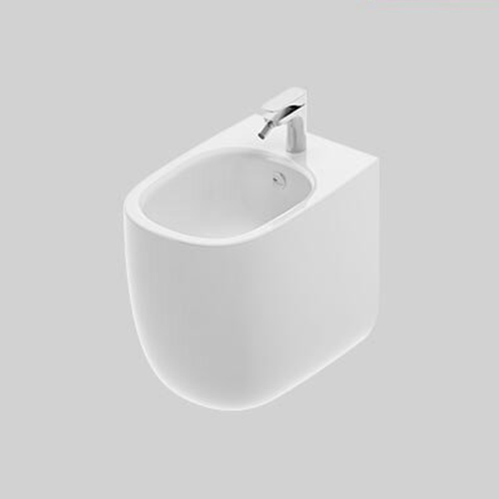 Artceram Seta Биде напольное 36х54см., 1 отверстие, покрытие Saniglaze, цвет: белый матовый
