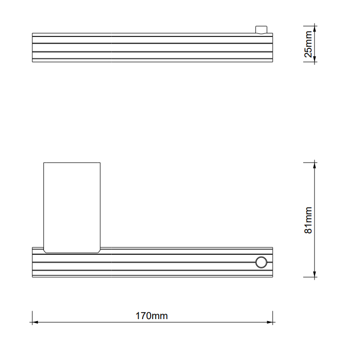 Decor Walther OF.LINE TPH Держатель т/б, подвесной, цвет: Mocca