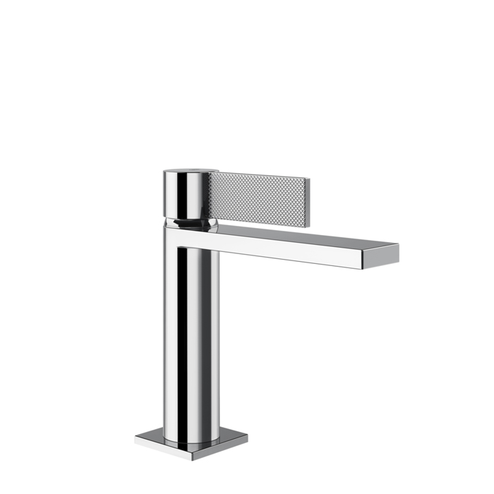 Gessi Inverso Diamantato Смеситель для раковины, 1 отв., с донным клапаном "Stop&Go", цвет: хром