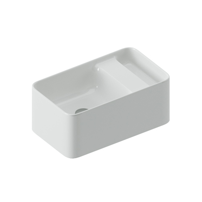 Artceram Brooklyn Раковина накладная 60х35х25см., без отв., покрытие saniglaze, цвет: белый