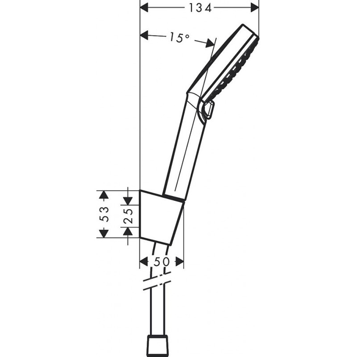 Hansgrohe Crometta Vario Porter Ручной душ, с держателем, цвет: хром/белый