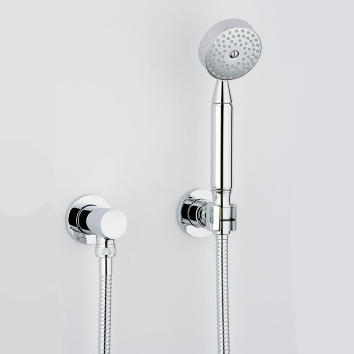 THG Mossi cristal clair Душевой комплект с ручным душем, шланг 1500 мм., держатель и подвод воды, цвет: хром