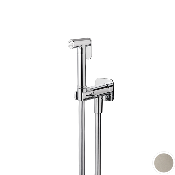 Newform Shut Off Гидроершик с многофункциональной струей, цвет: titanium satin