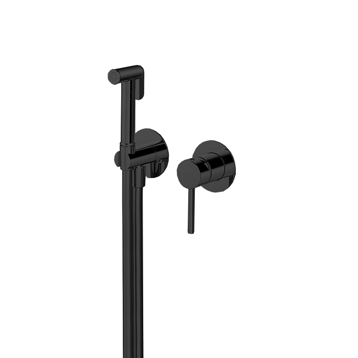 Newform Shut Off Гигиенический душ, внешняя часть, цвет: черный матовый