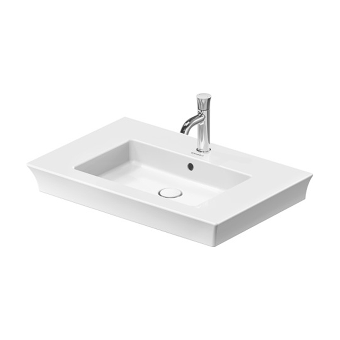 Duravit White Tulip Раковина накладная 75х49см, с переливом, без отв., цвет: белый