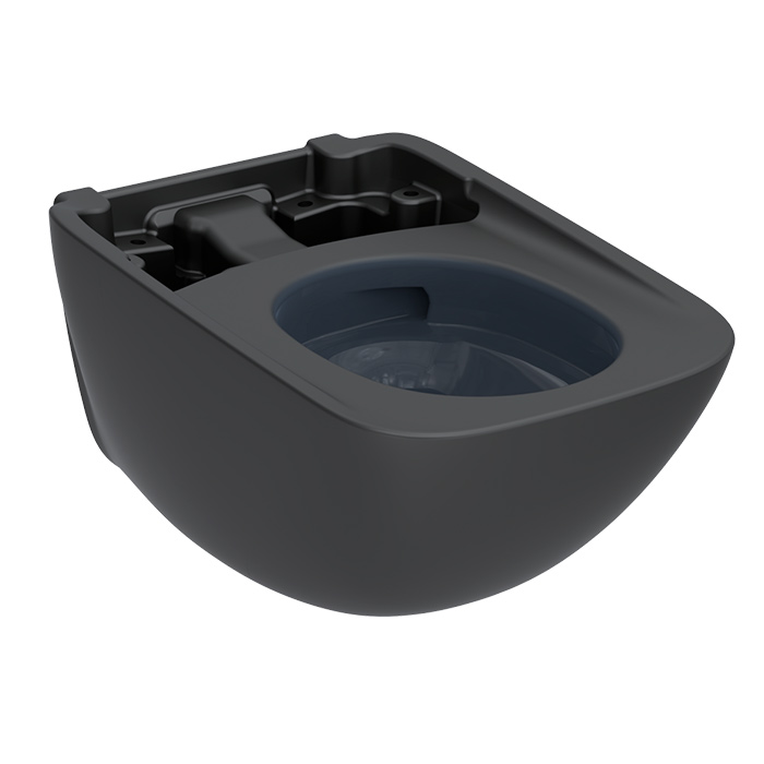 TOTO Neorest WX1 Комплект: Унитаз подвесной 66x45см, сиденье, инсталяция, клавиша смыва, Cefiontect, Rimless, цвет: черный матовый