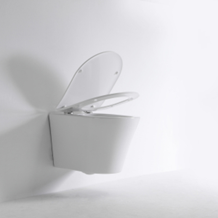 TECEspring K Комплект: Унитаз подвесной Kompakt, безободковый, со смывом Torando flush, сиденье Slim с микролифтом и быстрым снятием, цвет: белый