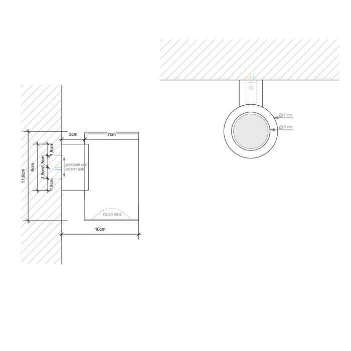 Decor Walther Flow Светильник для зеркала 7x10x11.5см, 1x GU10 max. 50W, цвет: хром