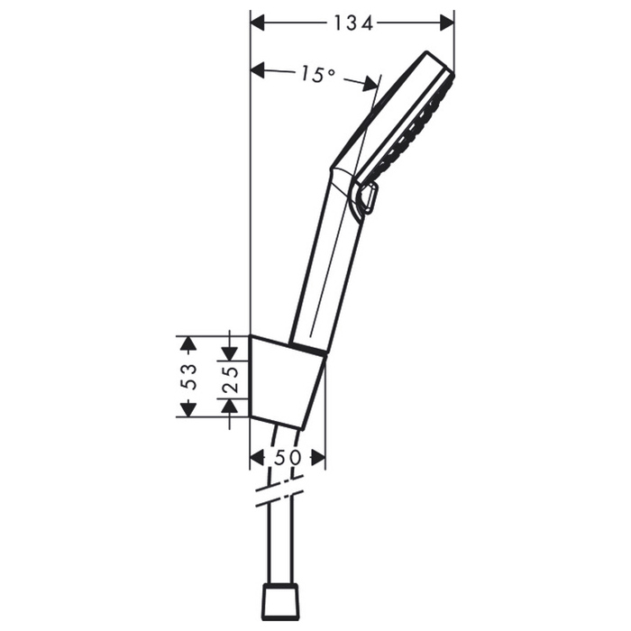 Hansgrohe Crometta Vario Porter Ручной душ, 10см, цвет: хром/белый