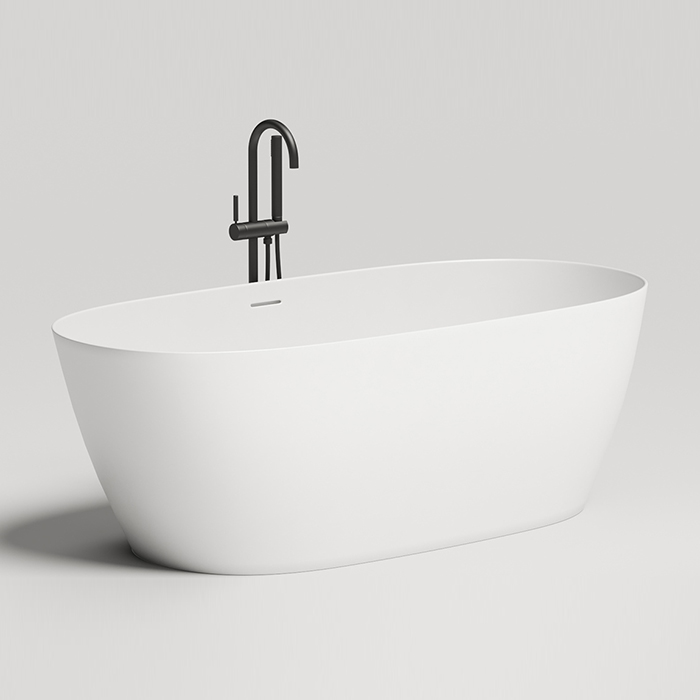 Salini Sofia Ванна отдельностоящая 170x80cм, донный клапан "Up&Down", сифон, слив-перелив, материал: S-Stone, цвет: белый матовый