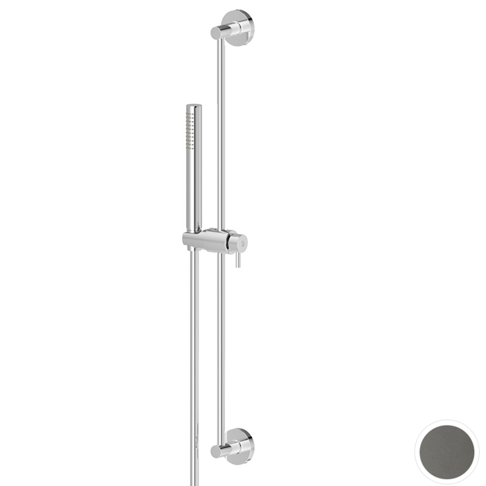 Newform Shower set Душевой гарнитур: штанга, ручной душ из латуни, шланг 150 см, цвет: carbon satin